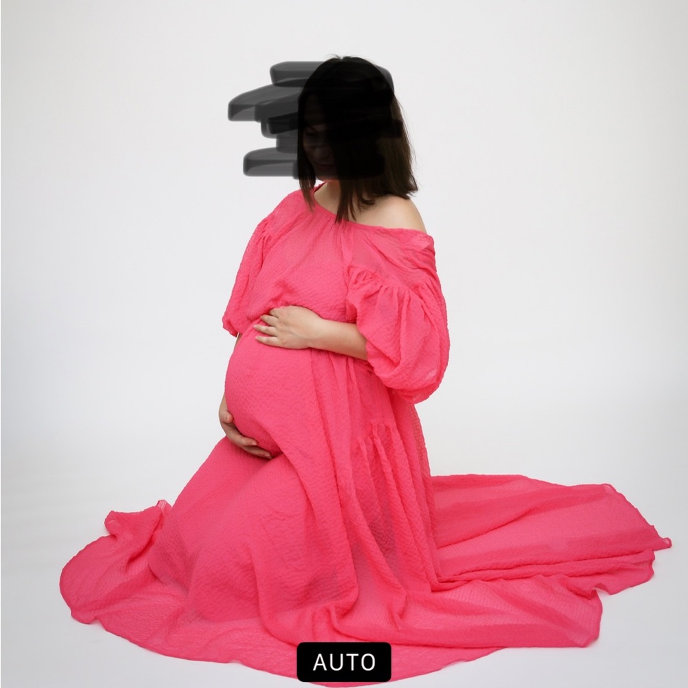 Pink maxi dress